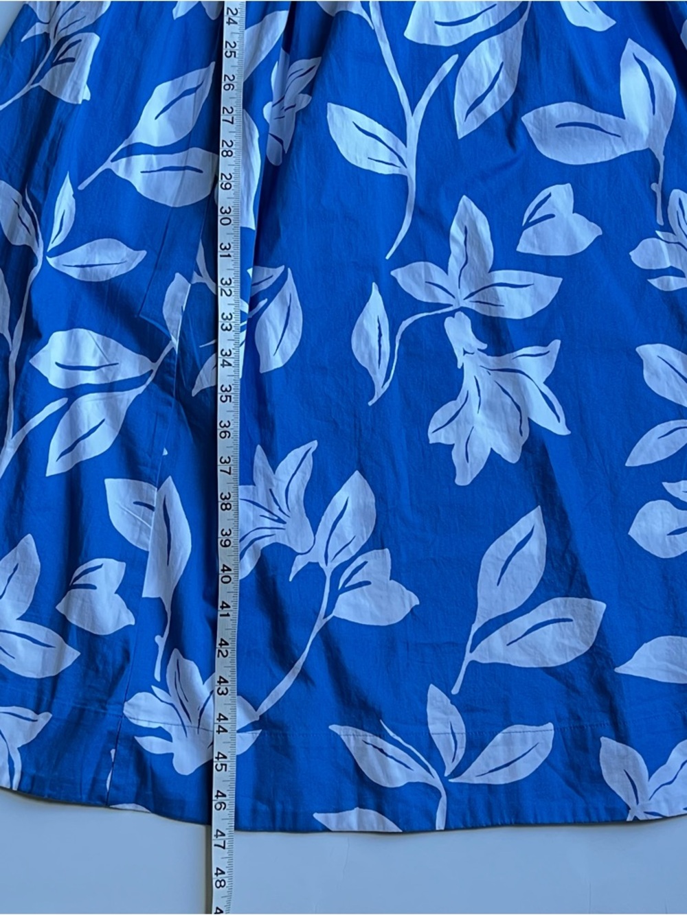 J.Crew One-Shoulder Midi Dress Blue White Floral Size 10 - Picture 13 of 13
